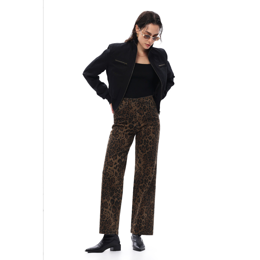 High Rise Relaxed Straight Pants - Picture 4 of 4